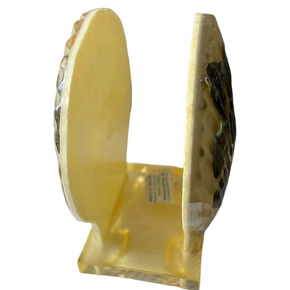 VTG RESIN ABALONE SEA SHELL NAPKIN HOLDER OR LETTER HOLDER WONDERMOLD IND., INC - Picture 4 of 12